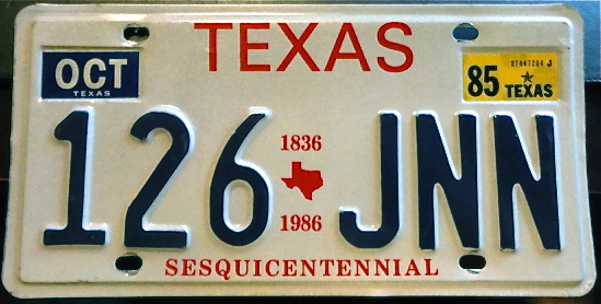 theft license plate texas
